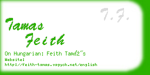 tamas feith business card